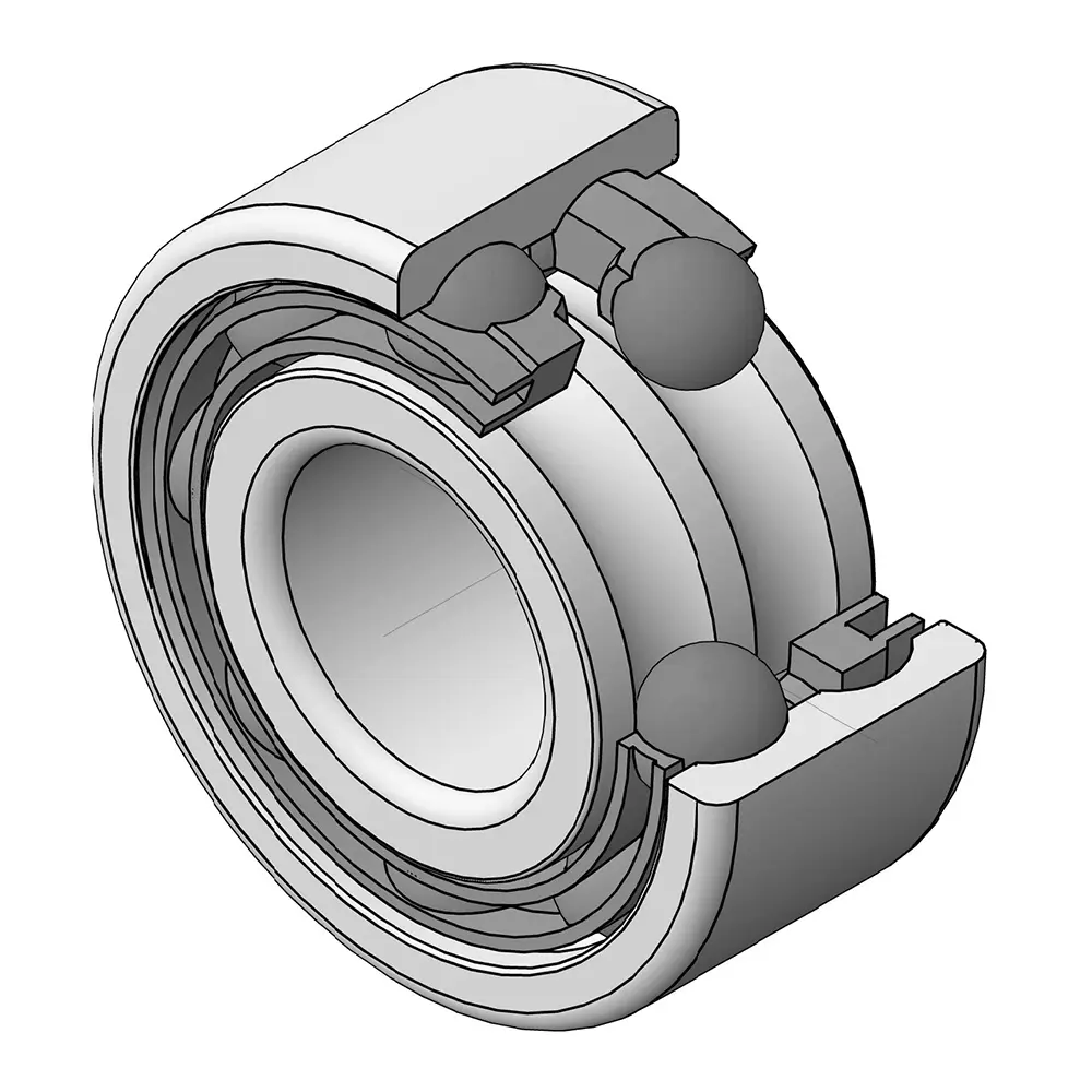 30/5 Double Row Angular Contact Ball Bearing