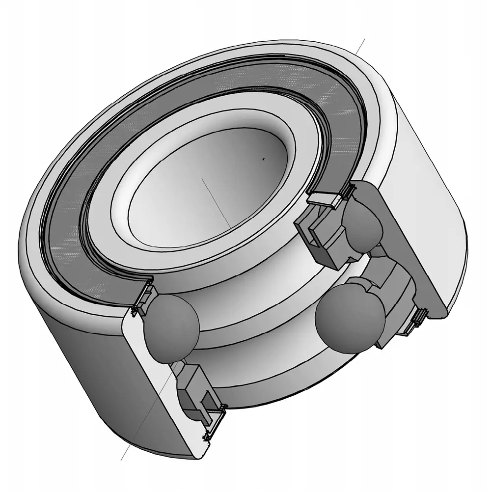 30/5-2Z Double Row Angular Contact Ball Bearing